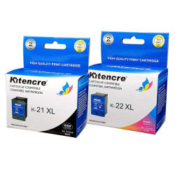 Cartouches d'encre 21 + 22 - Pack