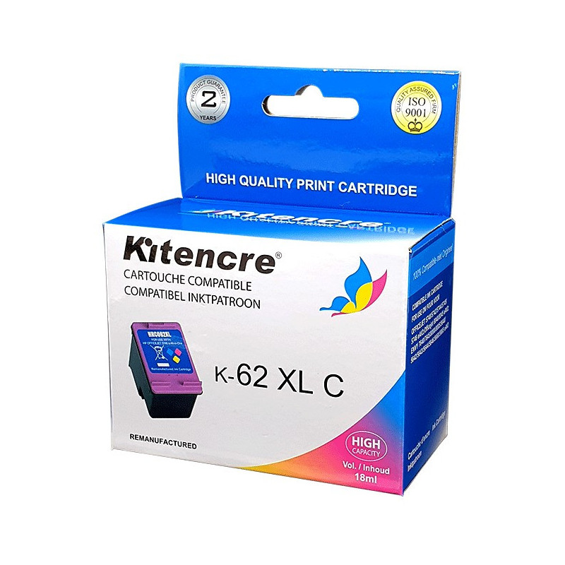 Cartouche d'encre N°62 XL Couleur