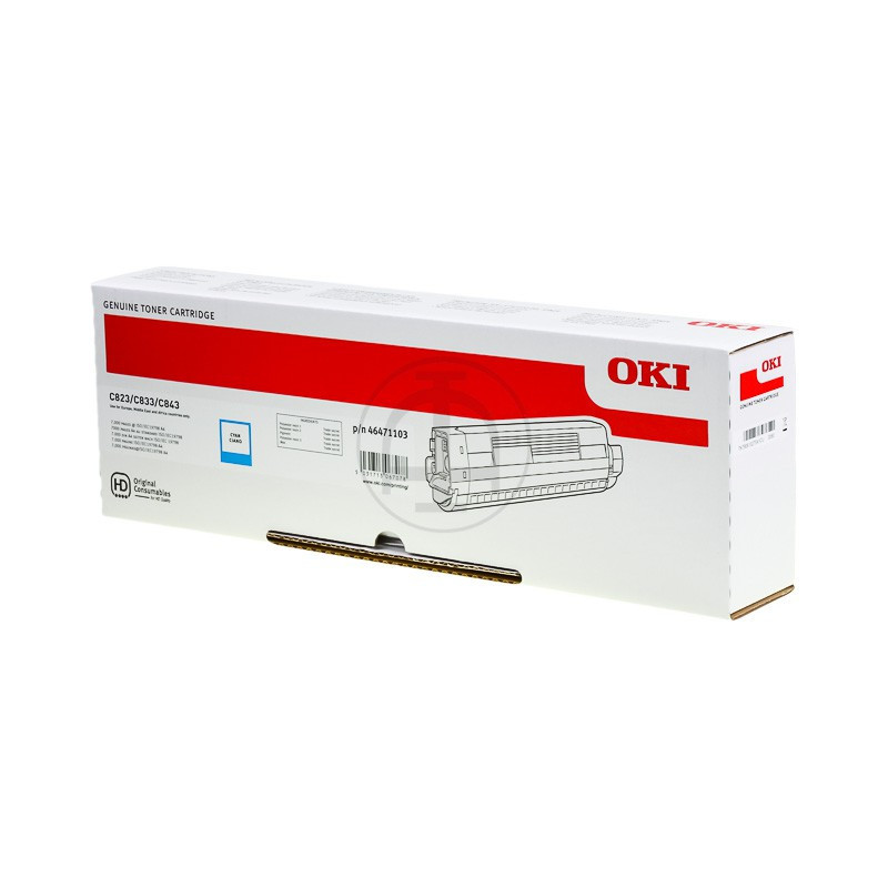 Toner OKI C823 Cyan